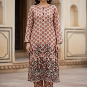 dark-pink-khaddar-frock-style-kurta