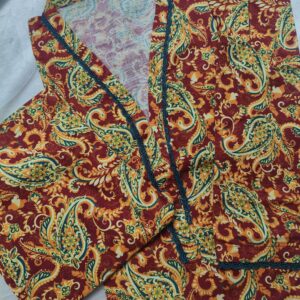 2-Pc Floral Print Khaddar Dress