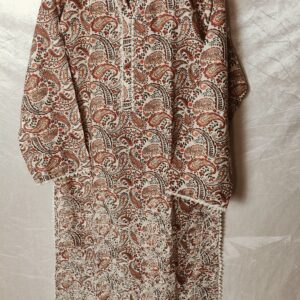 2-Pc Beige Khaddar Dress