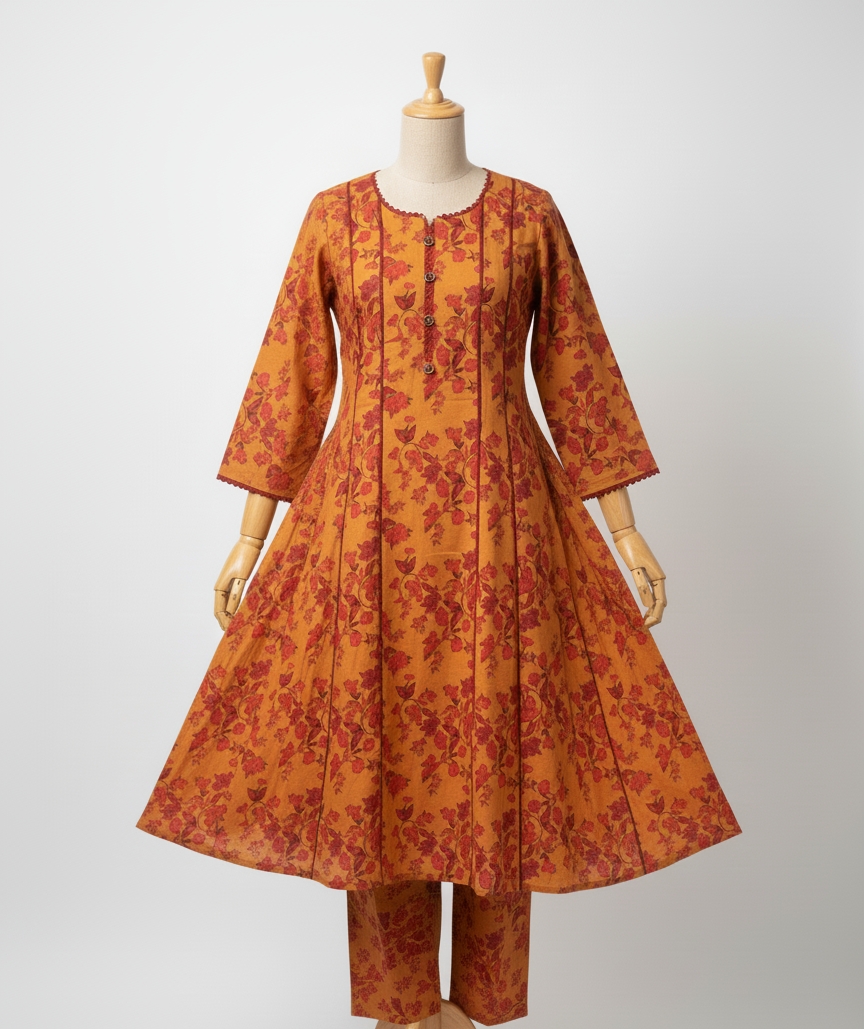 2-pcs-orange-khaddar-pannel-frock