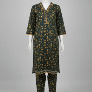 green-khaddar-co-ord-set