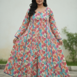 multicolor-leaf-print-khaddar-frock